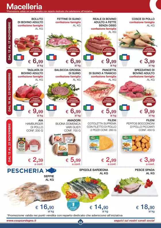 Volantino Coop a Monserrato |  Sottocosto Freschi  | 13/11/2024 - 23/11/2024