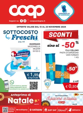 Offerte di Iper e super a Badesi |  Sottocosto Freschi  in Coop | 13/11/2024 - 23/11/2024