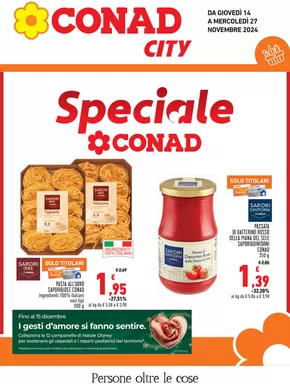 Offerte di Iper e super a Domodossola | Speciale Conad in Conad City | 14/11/2024 - 27/11/2024