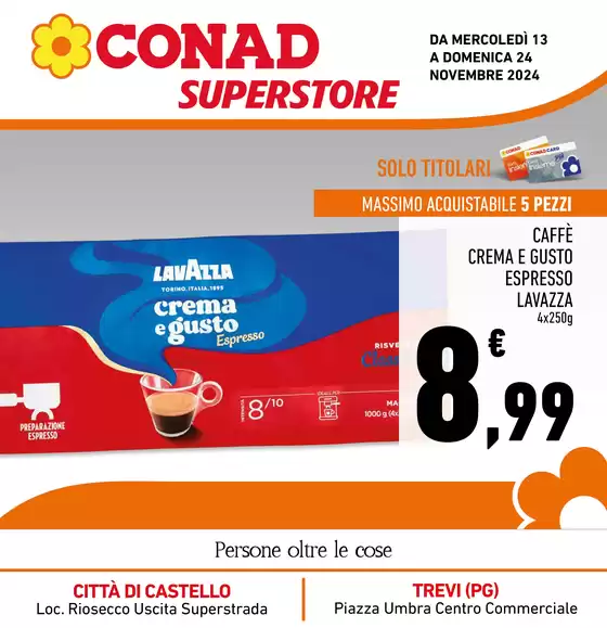 Volantino Conad Superstore a Trevi | Extra Convenienza | 13/11/2024 - 24/11/2024