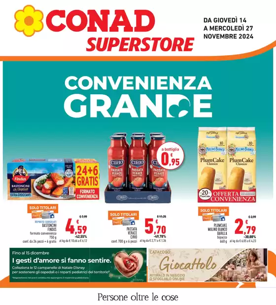 Volantino Conad Superstore a Cecina | Grande convenienza | 14/11/2024 - 27/11/2024