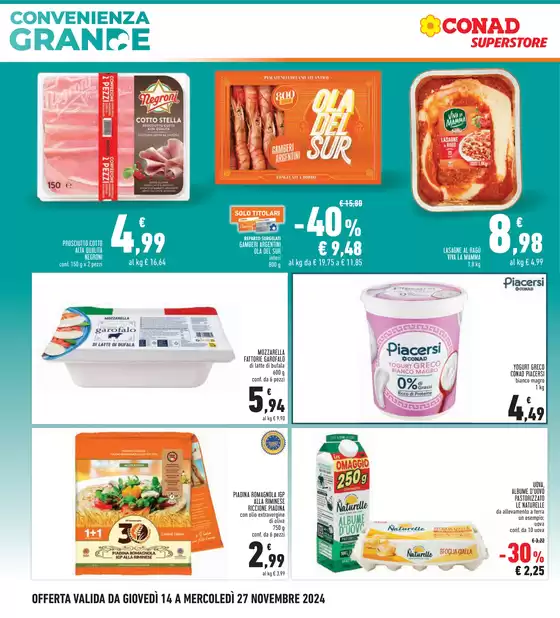 Volantino Conad Superstore a Rivoli | Grande convenienza | 14/11/2024 - 27/11/2024