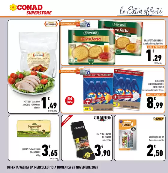 Volantino Conad Superstore a Barcellona Pozzo di Gotto | Le extra offerte | 13/11/2024 - 24/11/2024