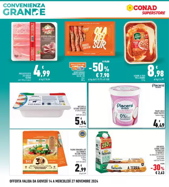 Volantino Conad Superstore a Cagliari | Grande convenienza | 14/11/2024 - 27/11/2024