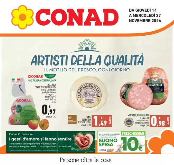 Volantino Conad a Novara | Artisti della qualità | 14/11/2024 - 27/11/2024