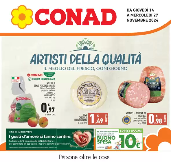 Volantino Conad a Genova | Artisti della qualità | 14/11/2024 - 27/11/2024