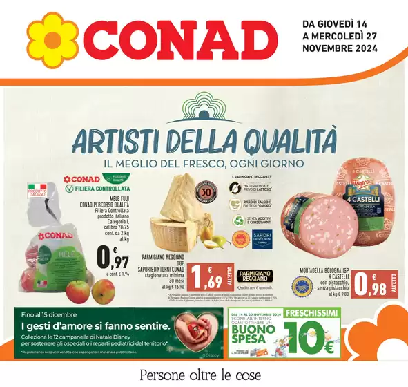 Volantino Conad a Reggio Emilia | Artisti della qualità | 14/11/2024 - 27/11/2024