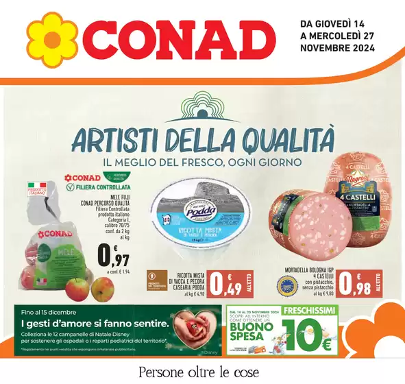 Volantino Conad a Selargius | Artisti della qualità | 14/11/2024 - 27/11/2024