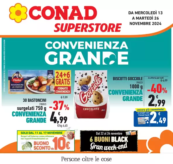 Volantino Conad Superstore a Milano | Convenienza grande | 13/11/2024 - 26/11/2024