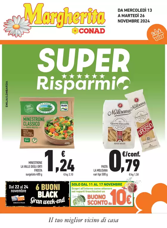 Volantino Margherita Conad a Modena | Super risparmio | 13/11/2024 - 26/11/2024