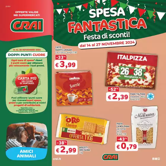 Volantino Crai a Premariacco | Spesa fantastica | 14/11/2024 - 27/11/2024