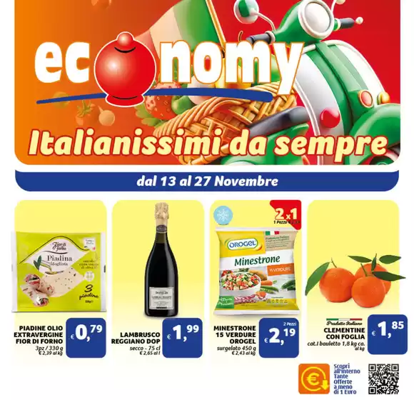 Volantino Economy a Castelnuovo Rangone | Italianissimi da sempre | 13/11/2024 - 27/11/2024