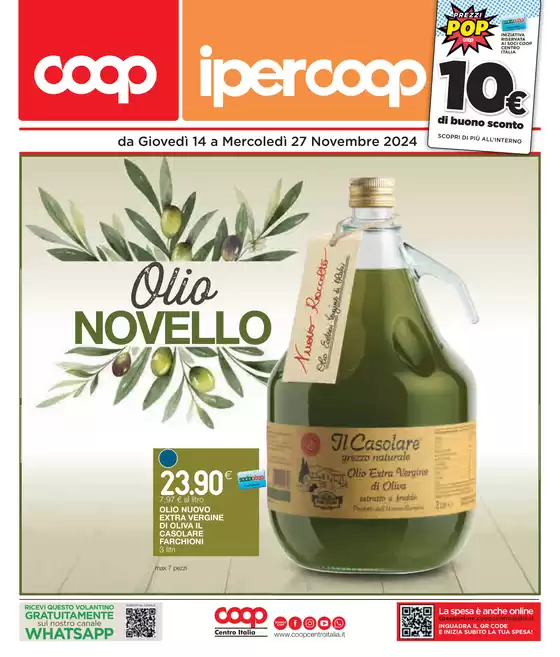 Volantino Ipercoop a Terni | Da Giovedì 14 a Mercoledì 27 Novembre 2024 | 14/11/2024 - 27/11/2024