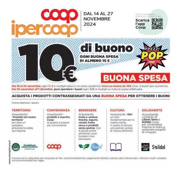 Volantino Coop a Civitavecchia | Prezzi pop | 14/11/2024 - 27/11/2024