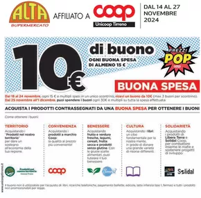 Volantino Coop a Formello | Prezzi pop | 14/11/2024 - 27/11/2024