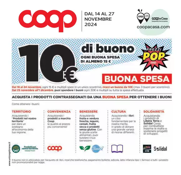 Volantino Coop a La Spezia | Buona spesa | 14/11/2024 - 27/11/2024