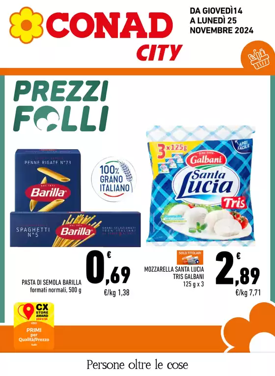 Volantino Conad City a Montesilvano | PREZZI FOLLI | 14/11/2024 - 25/11/2024