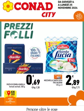 Volantino Conad City a Tollo | PREZZI FOLLI | 14/11/2024 - 25/11/2024