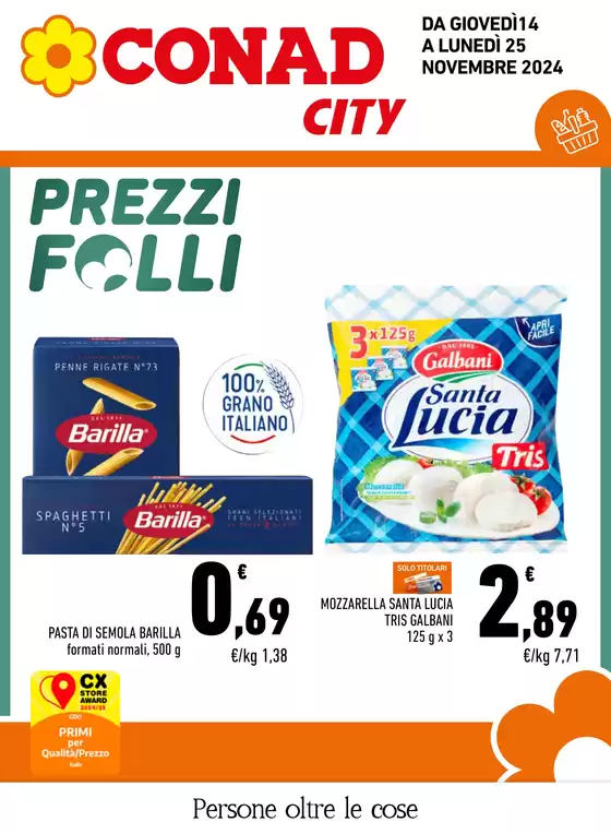 Volantino Conad City a Foggia | PREZZI FOLLI | 14/11/2024 - 25/11/2024