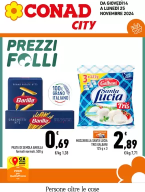 Volantino Conad City a Margherita di Savoia | PREZZI FOLLI | 14/11/2024 - 25/11/2024