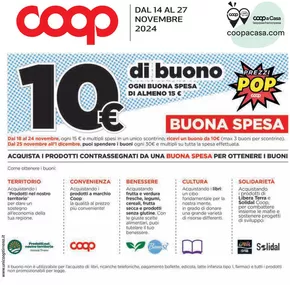 Offerte di Iper e super a Seravezza | Buona spesa in Coop | 14/11/2024 - 27/11/2024