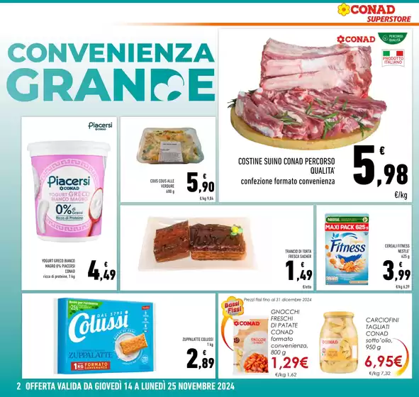 Volantino Conad Superstore a Pescara | CONVENIENZA GRANDE | 14/11/2024 - 25/11/2024