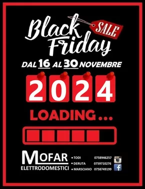 Offerte di Elettronica a Deruta | Black friday in Mofar Elettrodomestici | 12/11/2024 - 30/11/2024