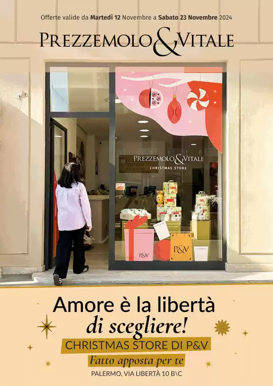 Volantino Prezzemolo & Vitale a Palermo | Amore e la liberta di scegliere! | 12/11/2024 - 23/11/2024