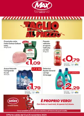 Volantino Max Supermercati a Agrigento | Taglio al prezzo  | 12/11/2024 - 25/11/2024