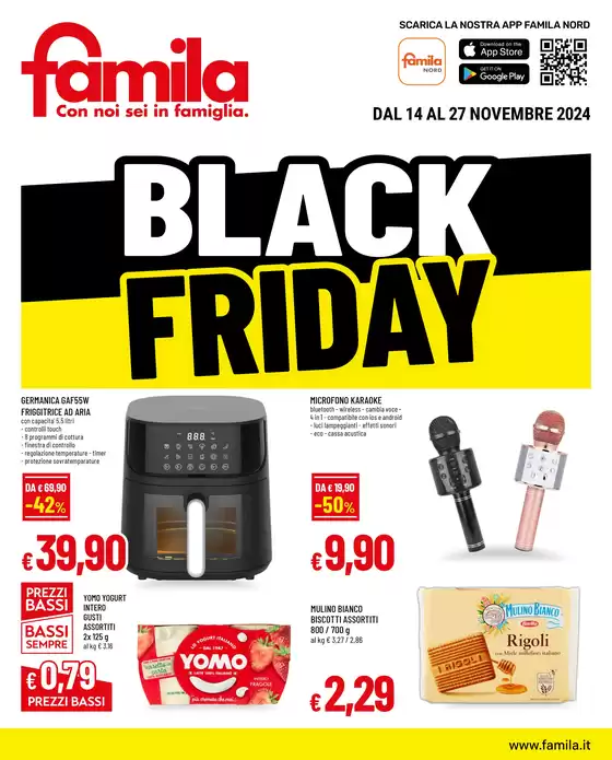 Volantino Famila a Carugate | Black friday | 14/11/2024 - 27/11/2024