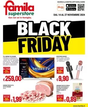 Volantino Famila Superstore a Gualtieri | Black friday | 14/11/2024 - 27/11/2024