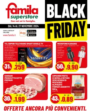 Volantino Famila Superstore a Somma Lombardo | Black friday | 14/11/2024 - 27/11/2024