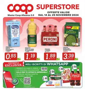 Offerte di Iper e super a Rionero in Vulture | Dal 14 al 25 novembre 2024 in Superstore Coop | 14/11/2024 - 25/11/2024