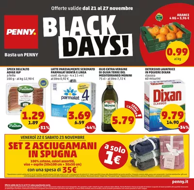 Volantino PENNY a Corato | Black Days! | 21/11/2024 - 27/11/2024