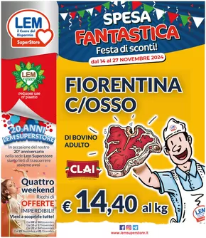 Offerte di Iper e super a Ozzano dell'Emilia | Festa di sconti! in Lem SuperStore | 14/11/2024 - 27/11/2024