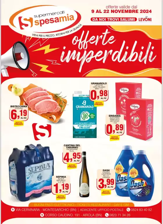 Volantino Supermercati Spesa Mia a Montesarchio | Offerte imperdibili | 12/11/2024 - 22/11/2024