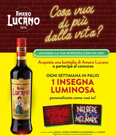 Volantino Amaro Lucano | Cosa vuoi di più dalla vita? | 18/11/2024 - 6/1/2025