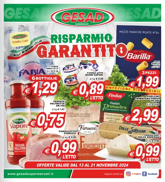 Volantino Gesad Supermercati a Aprilia | Risparmio garantito | 13/11/2024 - 21/11/2024