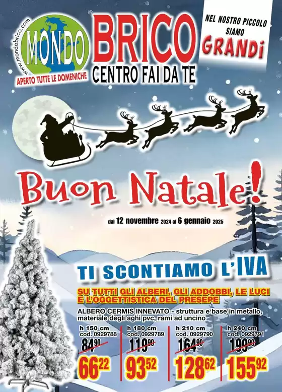 Volantino MondoBrico a Alessandria | Buon Natale! | 13/11/2024 - 6/1/2025