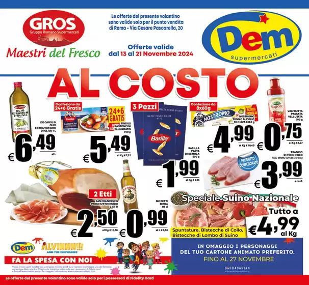 Volantino Dem a Roma | AL COSTO | 13/1/2024 - 21/11/2024