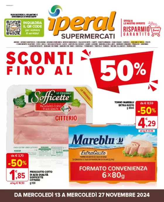 Volantino Iperal a Treviolo | Sconti fino al 50% | 13/11/2024 - 27/11/2024