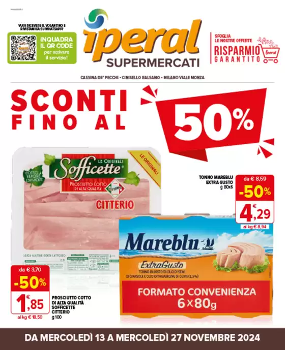 Volantino Iperal a Milano | Sconti fino al 50% | 13/11/2024 - 27/11/2024