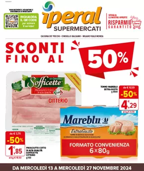 Volantino Iperal a Cassina de' Pecchi | Sconti fino al 50% | 13/11/2024 - 27/11/2024