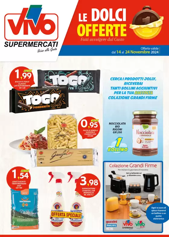 Volantino Vivo Supermercati a Guidizzolo | Le dolci offerte | 14/11/2024 - 24/11/2024