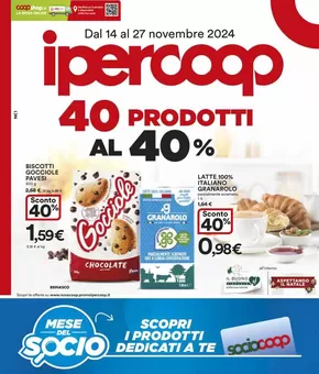 Volantino Ipercoop a Beinasco | 40 Prodotti al 40% | 14/11/2024 - 27/11/2024