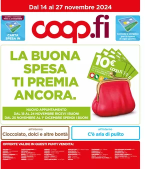 Volantino Coop | LA BUONA SPESA TI PREMIA ANCORA | 14/11/2024 - 27/11/2024