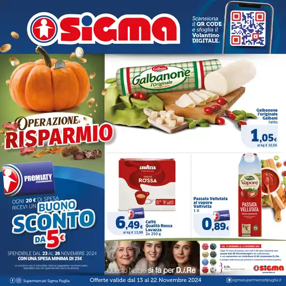 Volantino Sigma a Capurso | Buono sconto da 5€  | 13/11/2024 - 22/11/2024