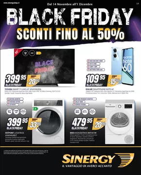 Volantino Sinergy a Reggio Calabria | Black friday | 14/11/2024 - 1/12/2024