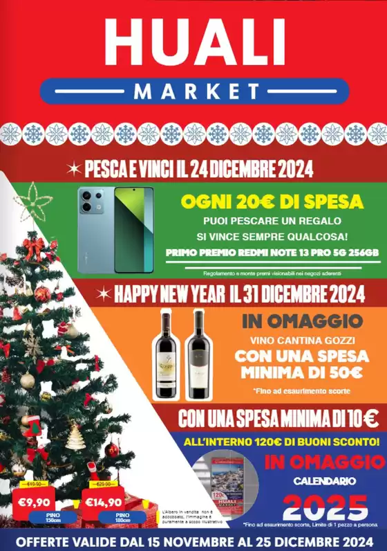 Volantino Huali Market a Chiari | Pesca e vinci | 15/11/2024 - 25/12/2024