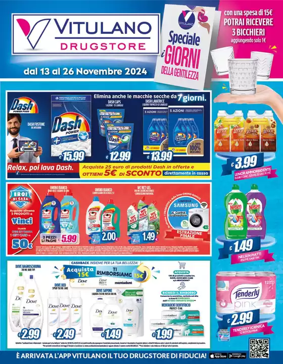 Volantino Vitulano Drugstore a Taranto | Speciale giorni della gentilezza | 13/11/2024 - 26/11/2024